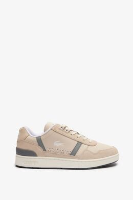 Lacoste: Бежевые кеды 
