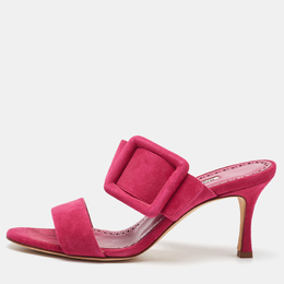 Manolo Blahnik: Розовые сандалии  Gable