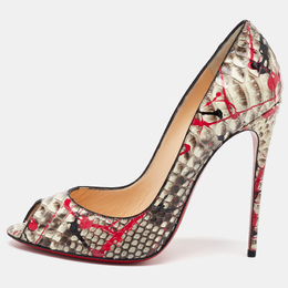 Christian Louboutin: Многоцветные босоножки 
