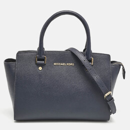 MICHAEL Michael Kors: Синяя сумка 