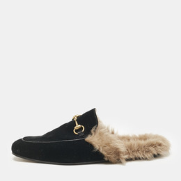 Gucci: Чёрные сабо  Princetown