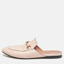 Gucci: Розовые сабо  Princetown