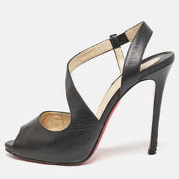 Christian Louboutin: Чёрные сандалии 