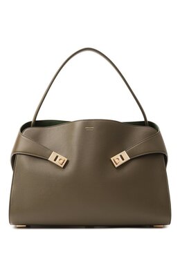 Ferragamo: Сумка цвета хаки 