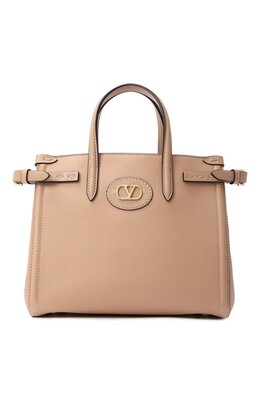 Valentino: Бежевая сумка 