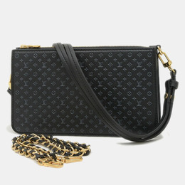 Louis Vuitton: Чёрная сумка  Pochette