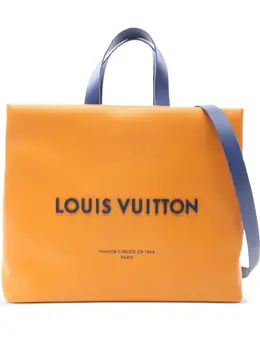 Louis Vuitton Pre-Owned: Оранжевая сумка-шоппер 