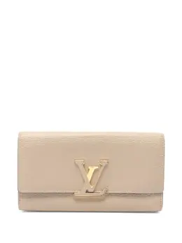 Louis Vuitton Pre-Owned: Светлый кошелёк 