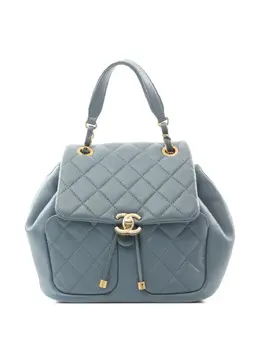 CHANEL Pre-Owned: Голубой рюкзак 