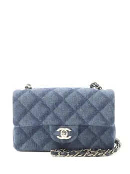 CHANEL Pre-Owned: Голубая сумка 