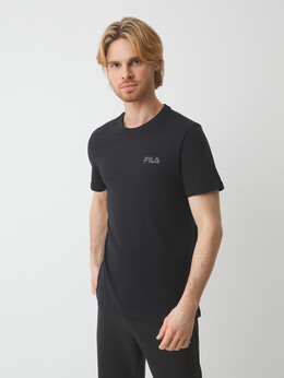 Fila: Чёрная футболка 