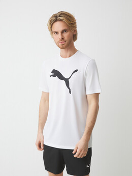 Puma: Белая футболка 