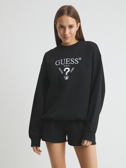Guess: Чёрная толстовка 