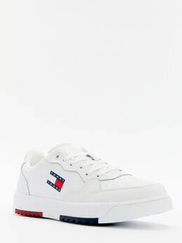 Tommy Jeans: Белые кроссовки 