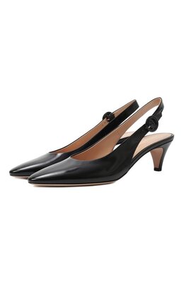 Gianvito Rossi: Чёрные туфли  Plexi 55