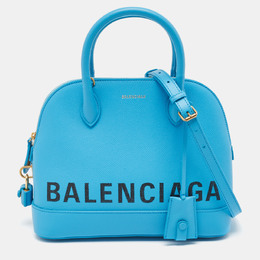 Balenciaga: Голубая сумка  Ville
