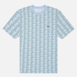 Lacoste: Голубая футболка 