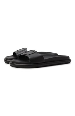 Santoni: Чёрные шлёпанцы 