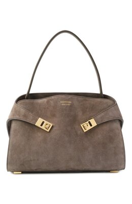 Ferragamo: Коричневая сумка 