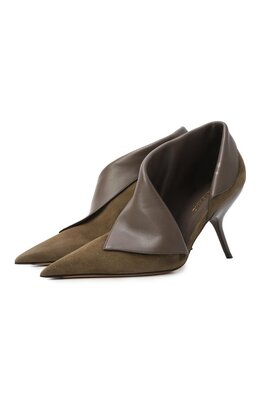 Ferragamo: Туфли цвета хаки 