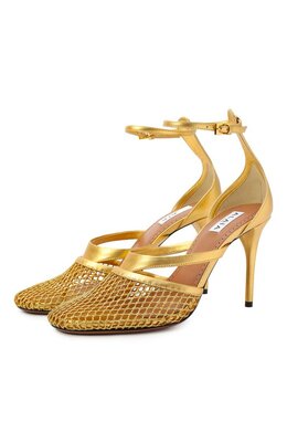 Alaia: Золотые босоножки 