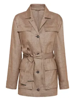 Brunello Cucinelli: Коричневая куртка 