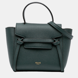 Celine: Зелёная поясная сумка 