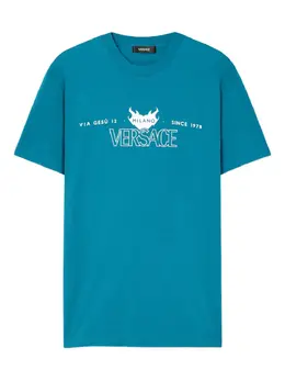Versace: Футболка с принтом 