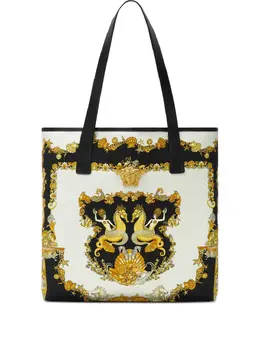 Versace: Сумка-шоппер  La Medusa с принтом