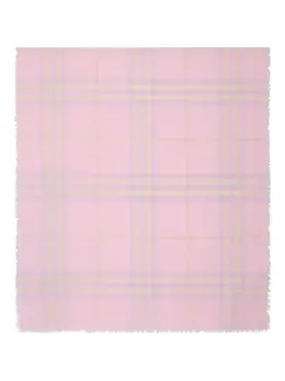 Burberry: Розовый шарф 