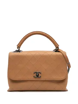 CHANEL Pre-Owned: Коричневая сумка на руку 
