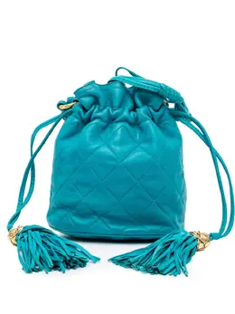 CHANEL Pre-Owned: Голубая сумка 