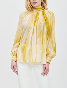 ELISABETTA FRANCHI: Жовті блузки 