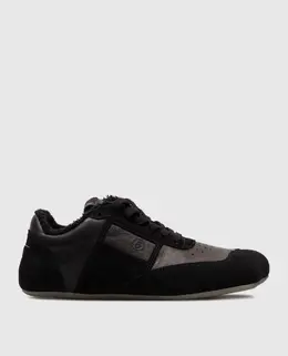 Maison Margiela MM6: Чорні кросівки 