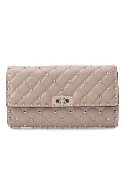 Valentino: Бежевая сумка  Rockstud Spike
