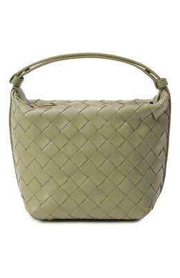 Bottega Veneta: Зелёная сумка 