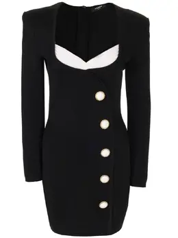 BALMAIN: Платье из вискозы 