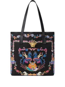 Versace: Чёрная сумка-шоппер  La Medusa