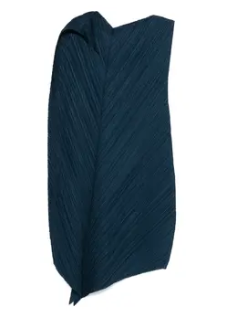 Pleats Please Issey Miyake: Синее платье 