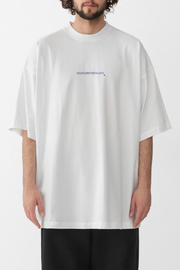 Vetements: Белая футболка 