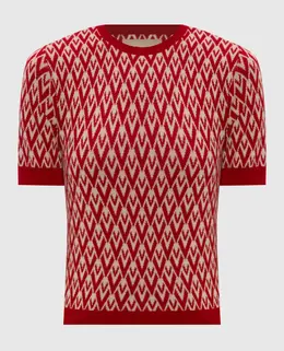 Valentino: Красный топ 