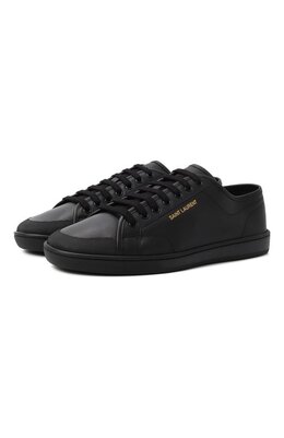 Saint Laurent: Чёрные кеды 