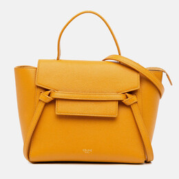 Celine: Жёлтая поясная сумка 