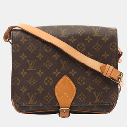 Louis Vuitton: Коричневая сумка 