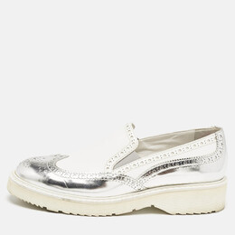 Prada: Белые мокасины 