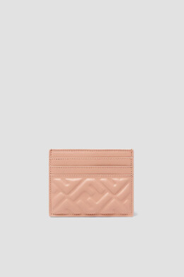 Fendi: Розовый картхолдер  Baguette