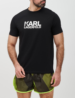 KARL LAGERFELD: Чёрная футболка 