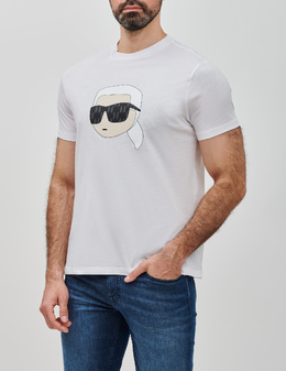 KARL LAGERFELD: Белая футболка 