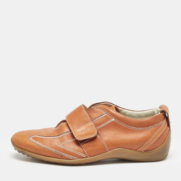 Tod's: Оранжевые кроссовки 