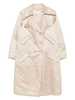 CHANEL Pre-Owned: Бежевый плащ 